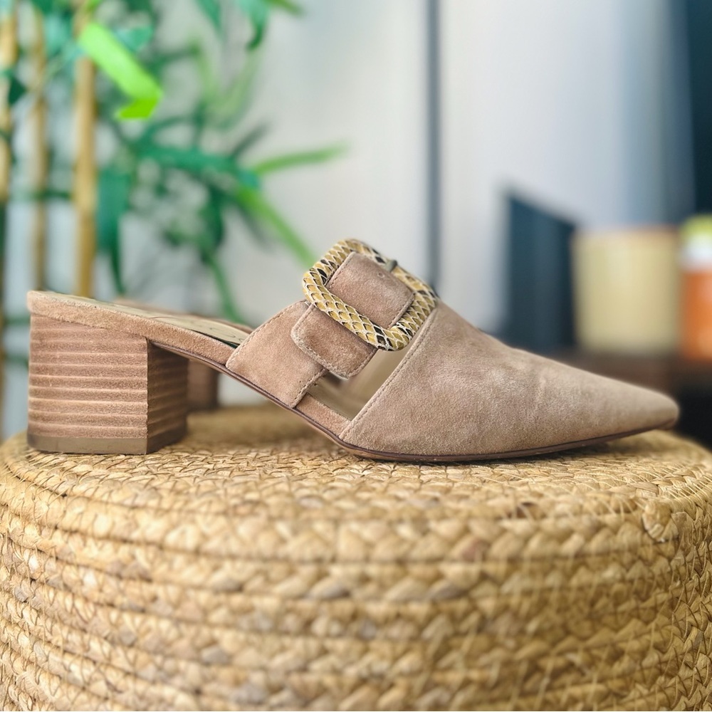 Sole Society Tan Mules